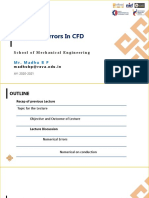 Numerical Errors In CFD Lecture