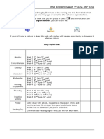 KS3 English Workbook June