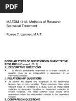 Lesson 8 Statistical Treatment