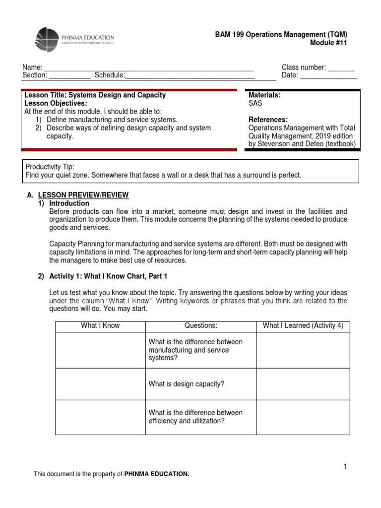 Sas 11 Pdf Output Economics Operations Management