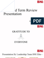 BNI Mid Term Review Presentation Highlights