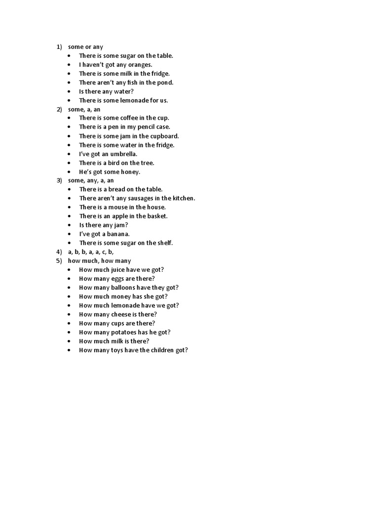 Some or Any | PDF | Cooking, Food & Wine