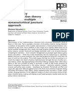 Howlett - 2019 - Moving Policy Implementation Theory Forward - A Multiple Streams Critical Juncture Approach