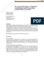 TQM, TPM, TOC, Lean and Six Sigma - Evolution of Manufacturing Methodologies Under The Paradigm Shift From Taylorism/Fordism To Toyotism?