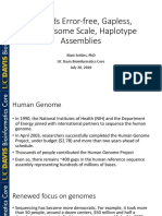Towards Error-Free, Gapless, Chromosome Scale, Haplotype Assemblies