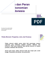 Pelaku Dan Peran Perekonomian Indonesia