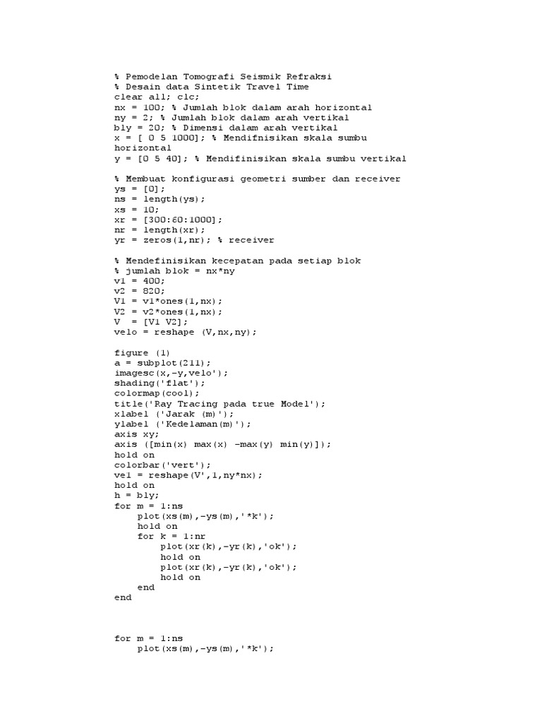 Ray Tracing dalam Desain Seismik | PDF | Teaching Methods & Materials
