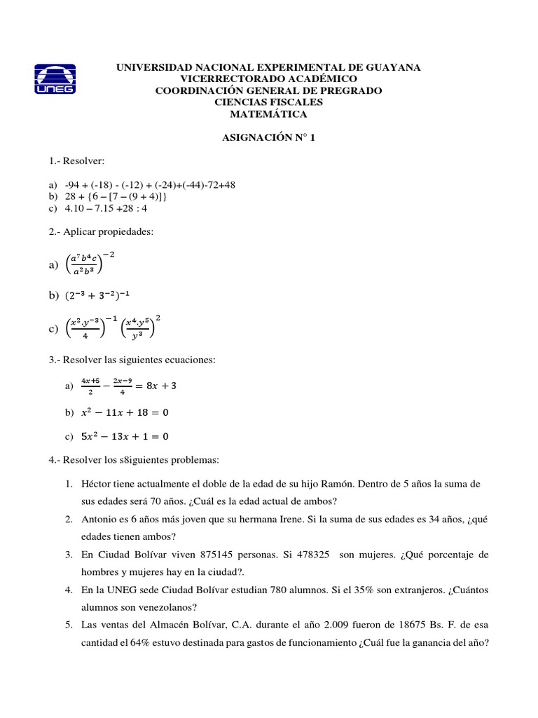 Ejercicios de Matemáticas y Problemas Aplicados | PDF