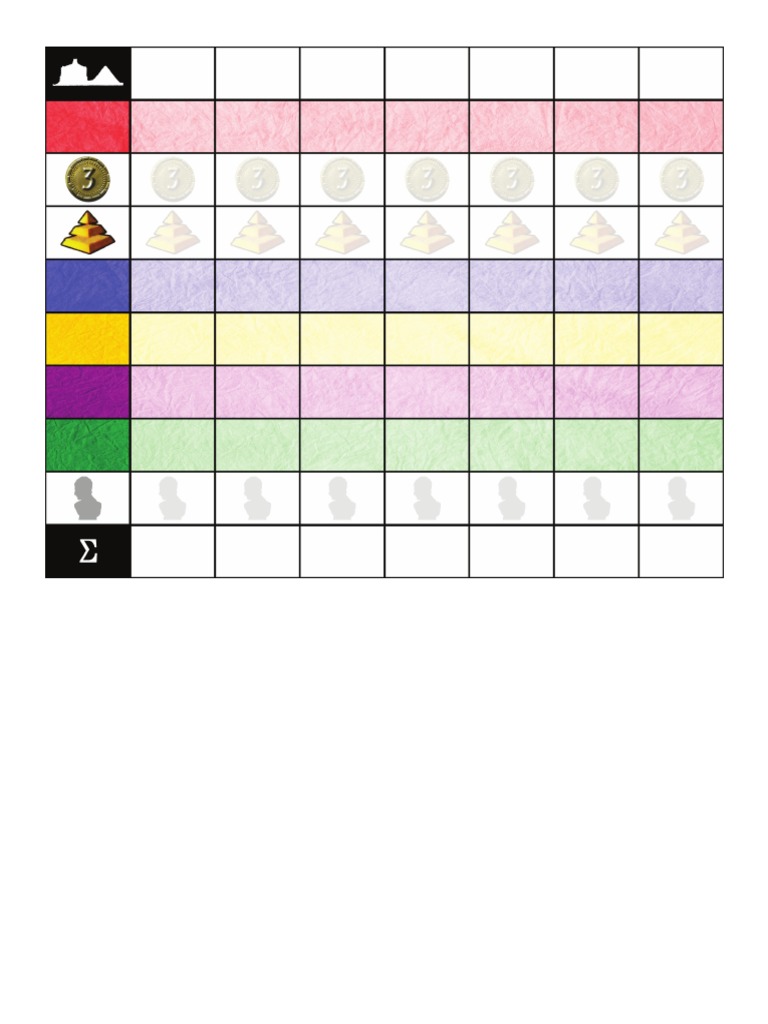 7 Wonders Vezetok Score Card | PDF