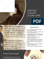 Geoffrey Chaucer (Ca1340-1400)