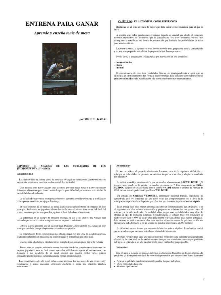 Entrenar para Ganar (Tenis de Mesa) PDF