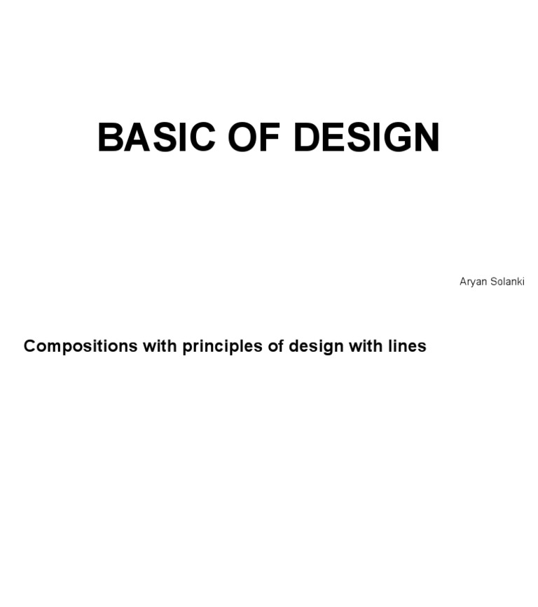 Basic of Design | PDF