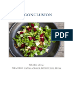 5.conclusion: Green Meal' Members: Parina, Pragya, Prishti, Dia, Krish