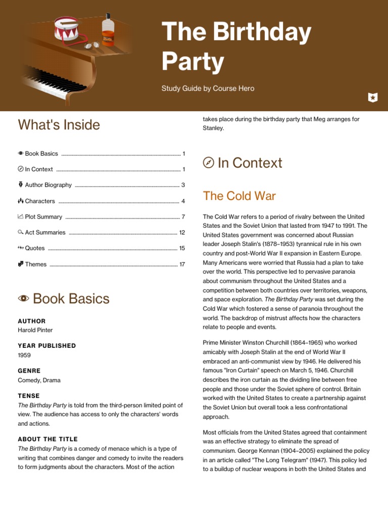 The Birthday Party PDF