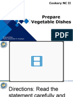 Prepare Vegetable