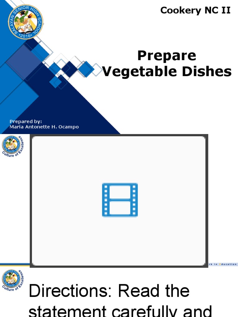 Prepare Vegetable | PDF | Vegetables | Salad
