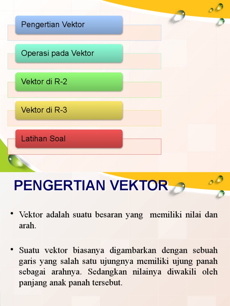 Pengertian dan Operasi Vektor | PDF