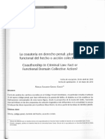 Vista de La Coautoría en Derecho Penal_ ¿Dominio Funcional Del Hecho o Acción Colectiva