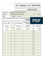 Ficha Endividamento