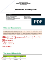 Module 1 - Units, Measurment and Physical Quantities