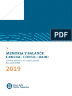 Memoriay Balance General Consolidado 2019