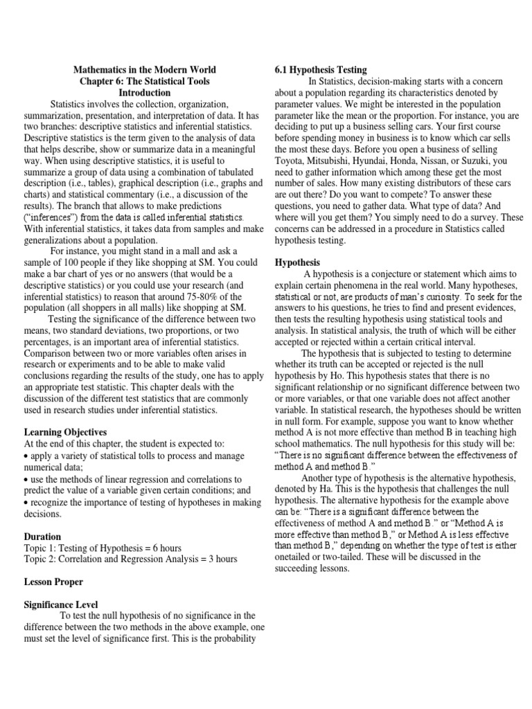 Chapter 6 pdf type i and type ii errors statistics