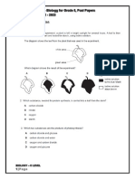 CAMBRIDGE IGCSE - BIOLOGY FOR GRADE 8 PAST PAPERS (FIRST TRIMESTER)