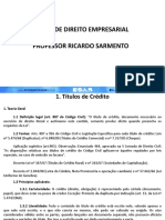 Direito Empresarial: títulos de crédito e teoria geral