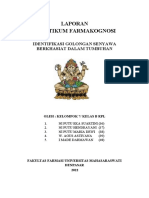 Laporan Praktikum Farmakognosi IDENTIFIKASI GOLONGAN SENYAWA BERKHASIAT DALAM TUMBUHAN