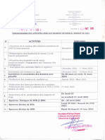 Chronogramme Des Activités - Programme of Activities For The 2023 Session