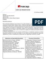 Carta de Presentación