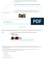 Relaciones de Las Distintas Funciones de La Empresa Con El Aprovisionamiento. - GLC01. - Elaboración Del Plan de Aprovisionamiento