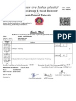 Grade Sheet: Prepared by Officer Incharge Checked & Verified by Controller of Examinations