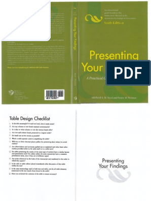 Presenting Your Findings (Livro Digitalizado)