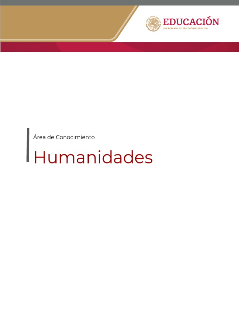Humanidades en Educación Media Superior | PDF | Aprendizaje | Plan de ...