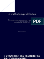 La Méthodologie de Lecture - 2019!11!28