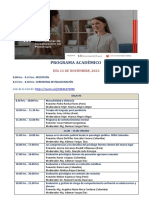 Programa General XI Congreso de Psicoterapia, III CIP 2022