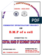 Projet On Emf of A Cell