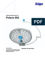Lámpara Quirúrgica, Mca. Drager, Mod. Polaris 600-Manual de Usuario