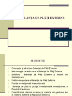 TEMA 2. Balanta de Plati Externe NOUA