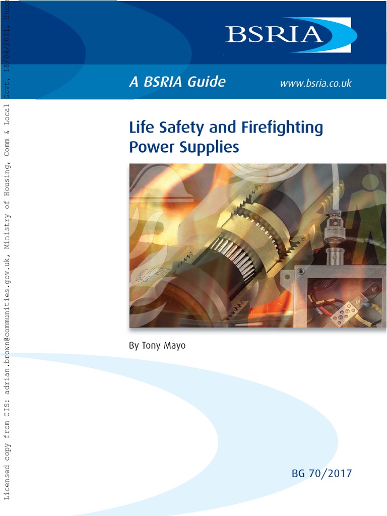 BSRIA Guide BG 70:2017 | PDF | Power Supply | High Voltage