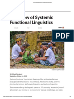 Overview of Systemic Functional Linguistics