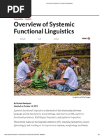 Overview of Systemic Functional Linguistics