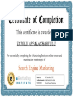 Emarketing Institute Search - Engine - Marketing Certification - CERT002029876 EMI