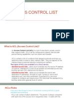 9IP Access Control List (ACL)