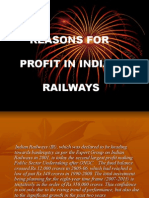 Reasons For Profit in Indian Railways