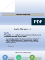 Quality Management - Statistical Process Control