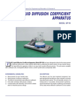 Liquid Diffusion Coefficient Apparatus: Solteq