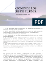 FUNCIONES DE LOS JUECES DE ejecucion depenas