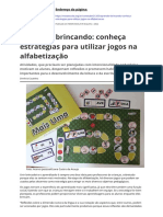 Aprender Brincando Conheca Estrategias para Utilizar Jogos Na Alfabetizacao